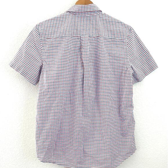Ralph Lauren Boys Youth Plaid Short Sleeve Shirt XL (18-20) Blue Red White - Picture 2 of 10
